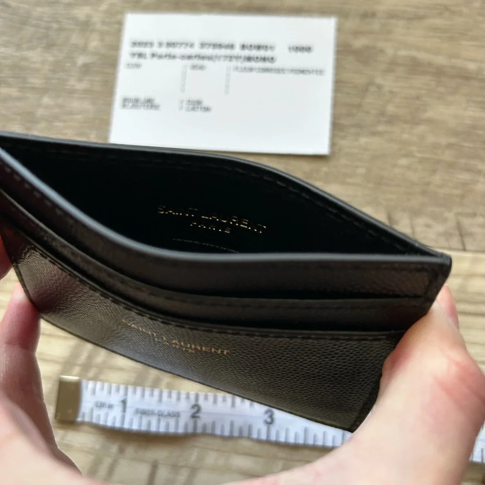 YSL Card Holder Full Inclusion Saint Laurent $300 - Picture 5 of 6